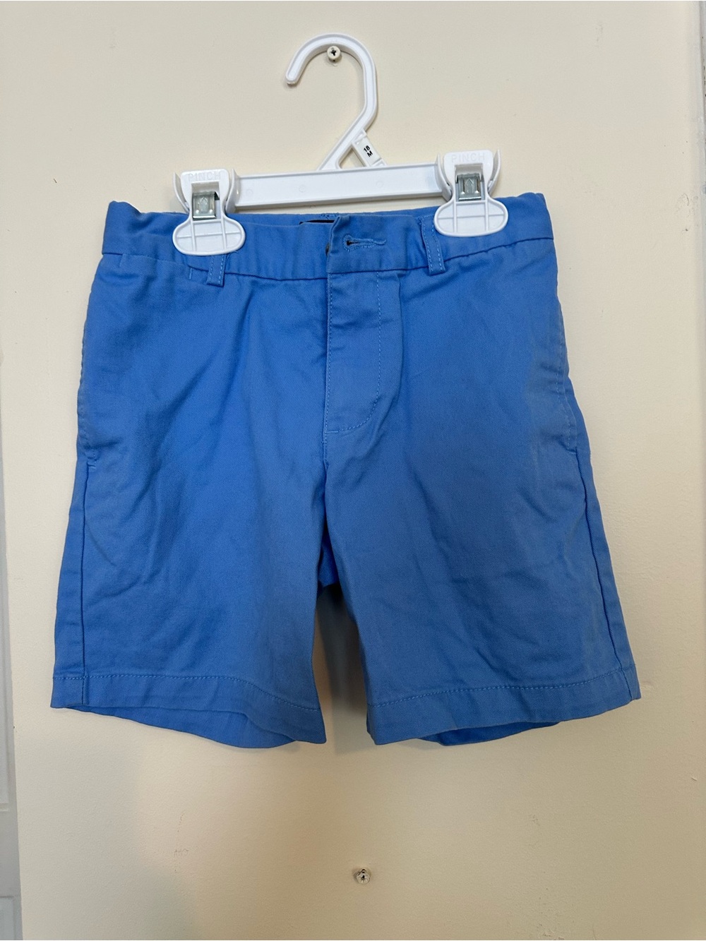 Polo by Ralph Lauren Boys Blue Flat-Front Cotton Shorts